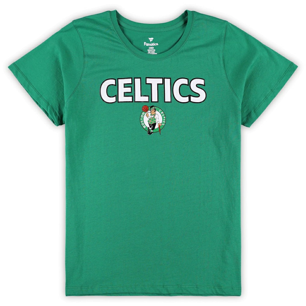 Boston Celtics Women's Plus Size T-Shirt & Shorts Combo Set Kelly Green/Heather Gray | Fanatics Lifestyle