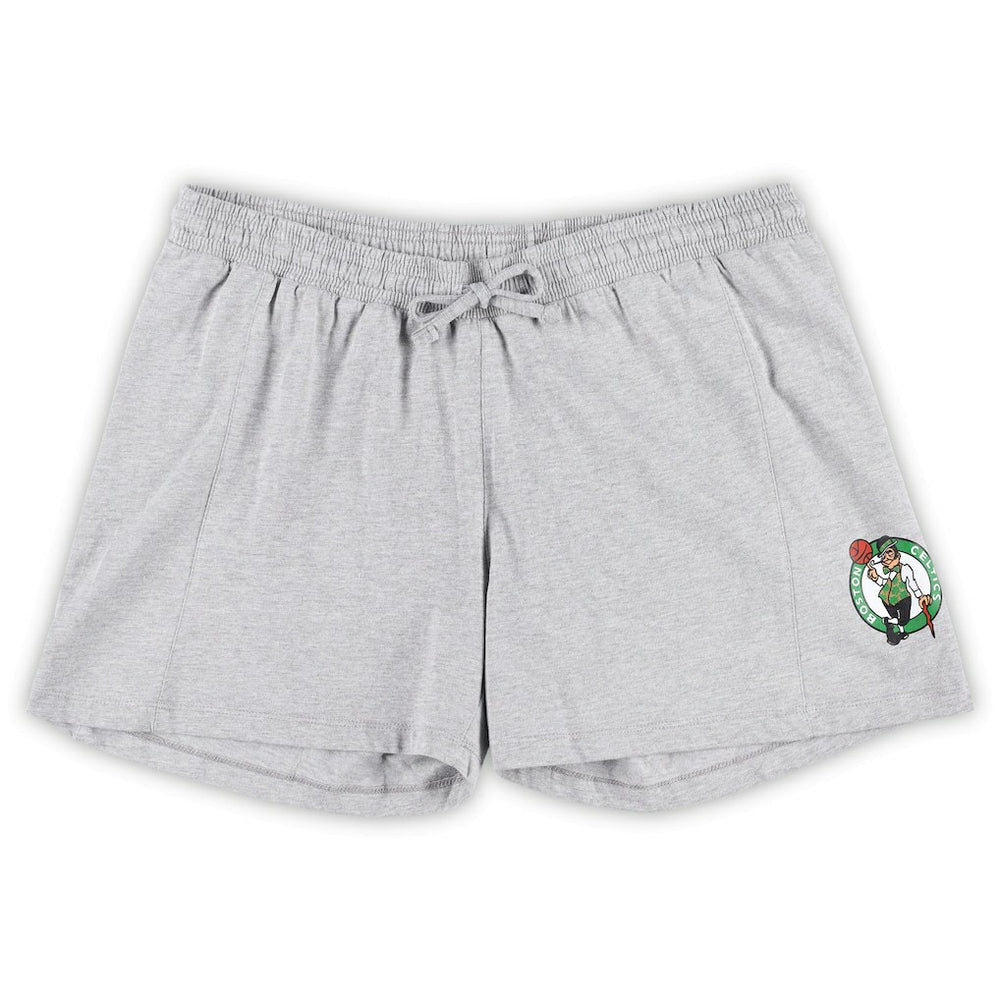 Boston Celtics Women's Plus Size T-Shirt & Shorts Combo Set Kelly Green/Heather Gray | Fanatics Lifestyle