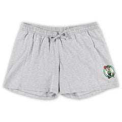Boston Celtics Women's Plus Size T-Shirt & Shorts Combo Set Kelly Green/Heather Gray | Fanatics Lifestyle