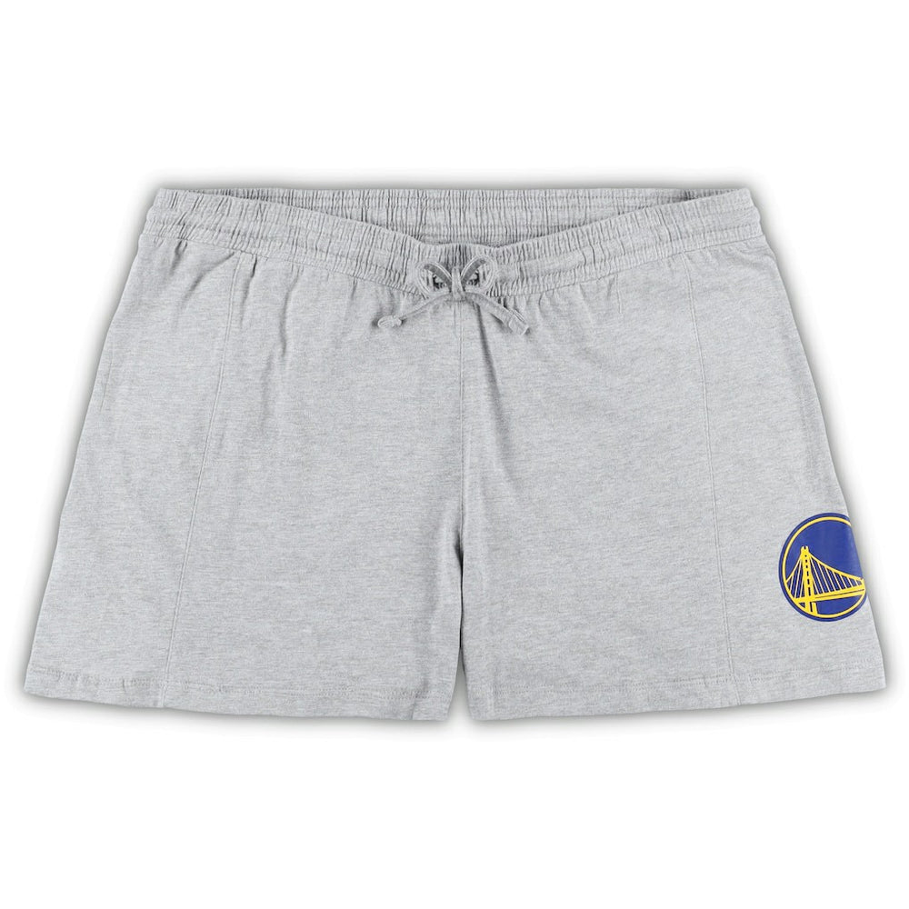 Golden State Warriors Women's Plus Size T-Shirt & Shorts Combo Set for sale Royal/Heather Gray | Fanatics outlet