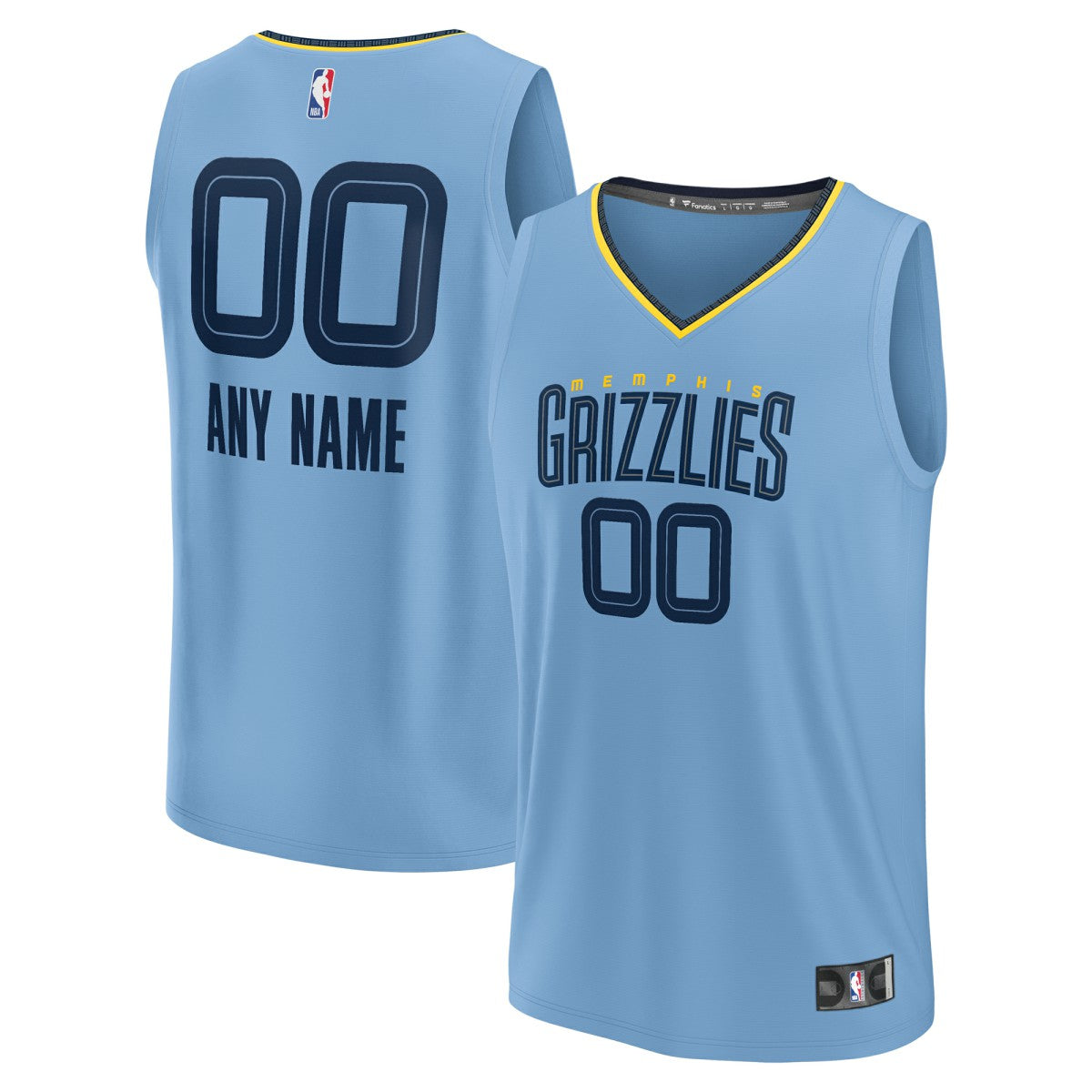 Memphis Grizzlies Custom Fast Break Jersey Statement Edition Light Blue | Fanatics for sale