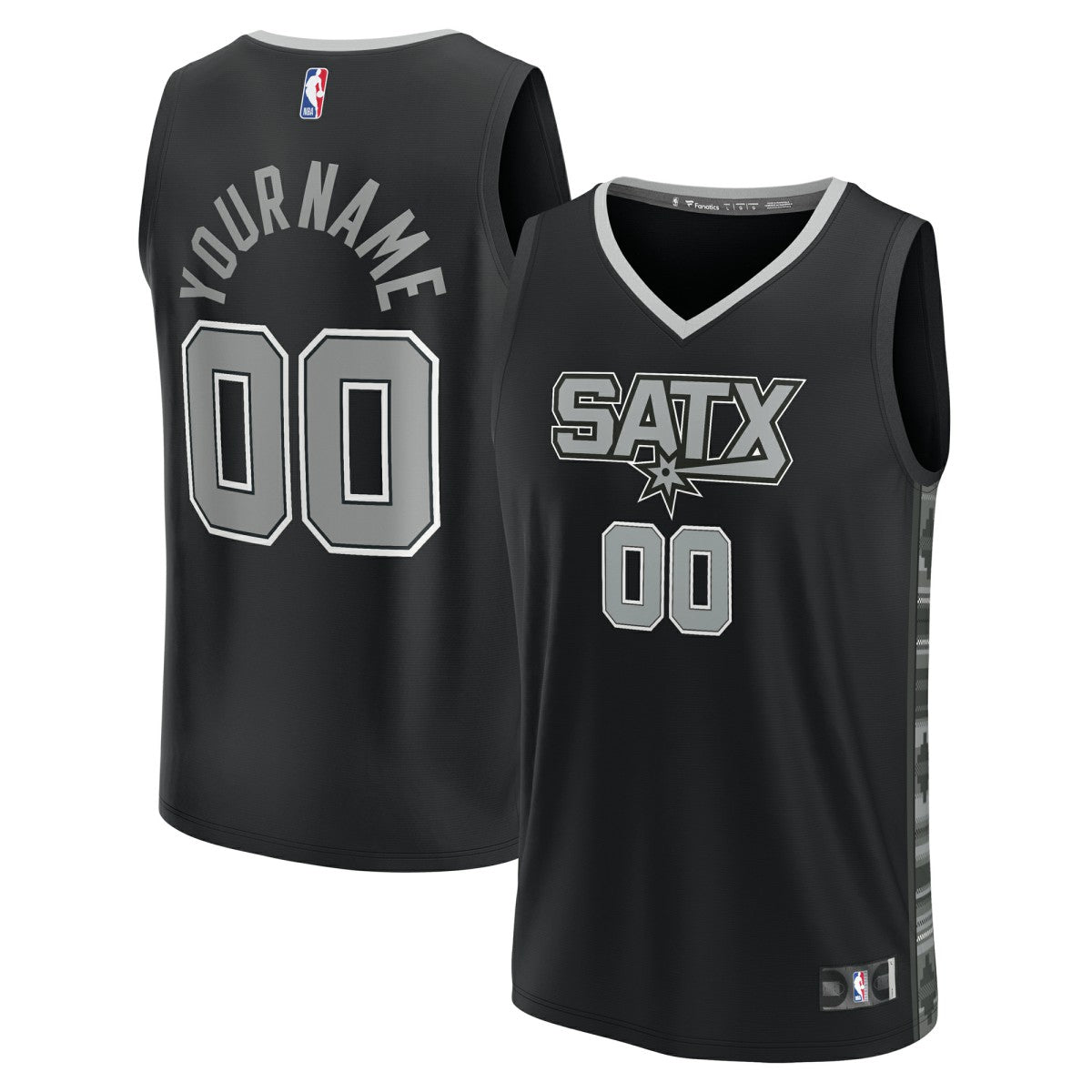San Antonio Spurs Fast Break Custom Replica Jersey Black Statement Edition | Fanatics for sale