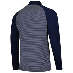 Atlanta Braves Levelwear Charter Striped Raglan Quarter-Zip Top - Navy - MLB on Sale
