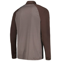 San Diego Padres Levelwear Charter Striped Raglan Quarter-Zip Top - Brown - MLB Sale