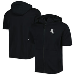 Chicago White Sox Levelwear Recruit Full-Zip Short Sleeve Hoodie - Black - MLB on Sale