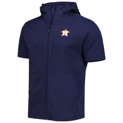 Houston Astros Levelwear Recruit Full-Zip Short Sleeve Hoodie - Navy - MLB Online