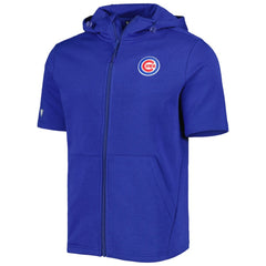 Chicago Cubs Levelwear Recruit Full-Zip Short Sleeve Hoodie - Royal - MLB Sale