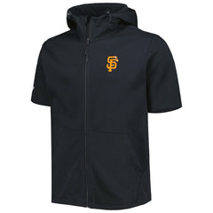 San Francisco Giants Levelwear Recruit Full-Zip Short Sleeve Hoodie - Black - MLB on Sale