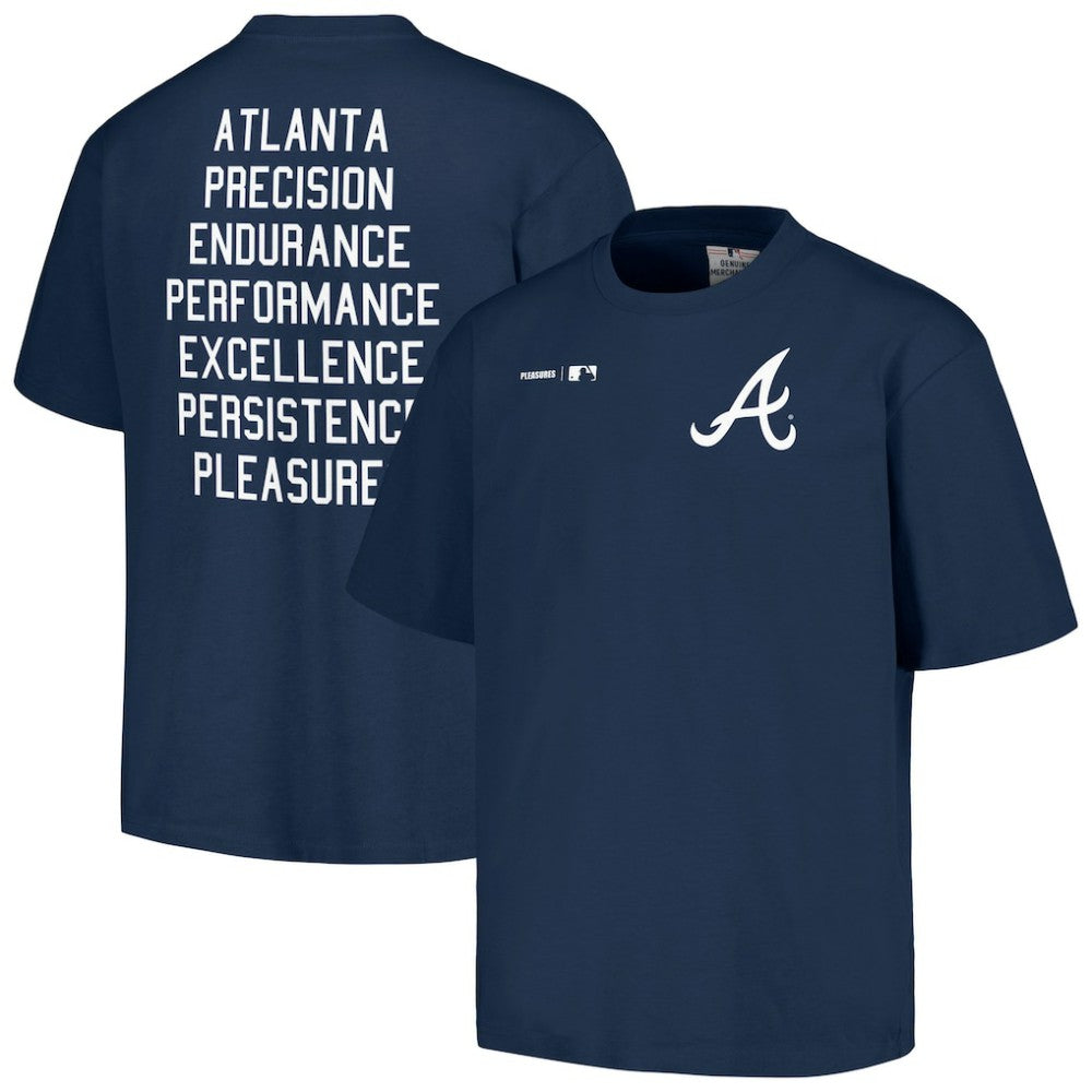 Atlanta Braves PLEASURES Precision T-Shirt - Navy - MLB Online