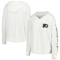 Philadelphia Flyers Concepts Sport Women's Accord Hacci Long Sleeve Hoodie Top - White - NHL 5335013