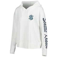 Seattle Kraken Concepts Sport Women's Accord Hacci Long Sleeve Hoodie Top - Cream - NHL 5335022