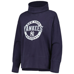 New York Yankees Levelwear Women's Sunset Farm Team Pullover Sweatshirt - Navy - MLB Discount