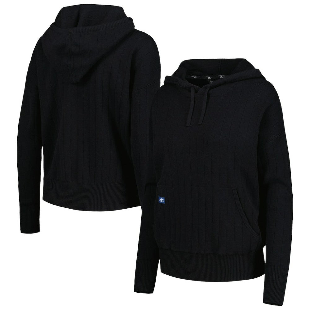 Los Angeles Dodgers Levelwear Women's Dream Icon Tab Pullover Hoodie - Black - MLB Discount