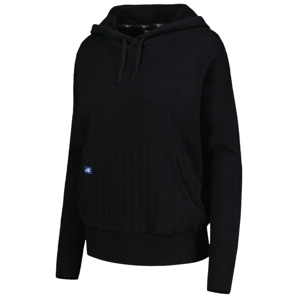 Los Angeles Dodgers Levelwear Women's Dream Icon Tab Pullover Hoodie - Black - MLB Discount