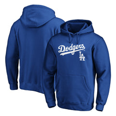 Los Angeles Dodgers Team Lock Up Logo Pullover Hoodie - Royal - MLB Sale