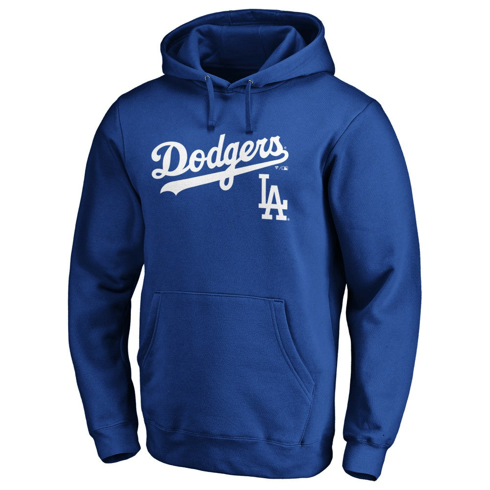 Los Angeles Dodgers Team Lock Up Logo Pullover Hoodie - Royal - MLB Sale