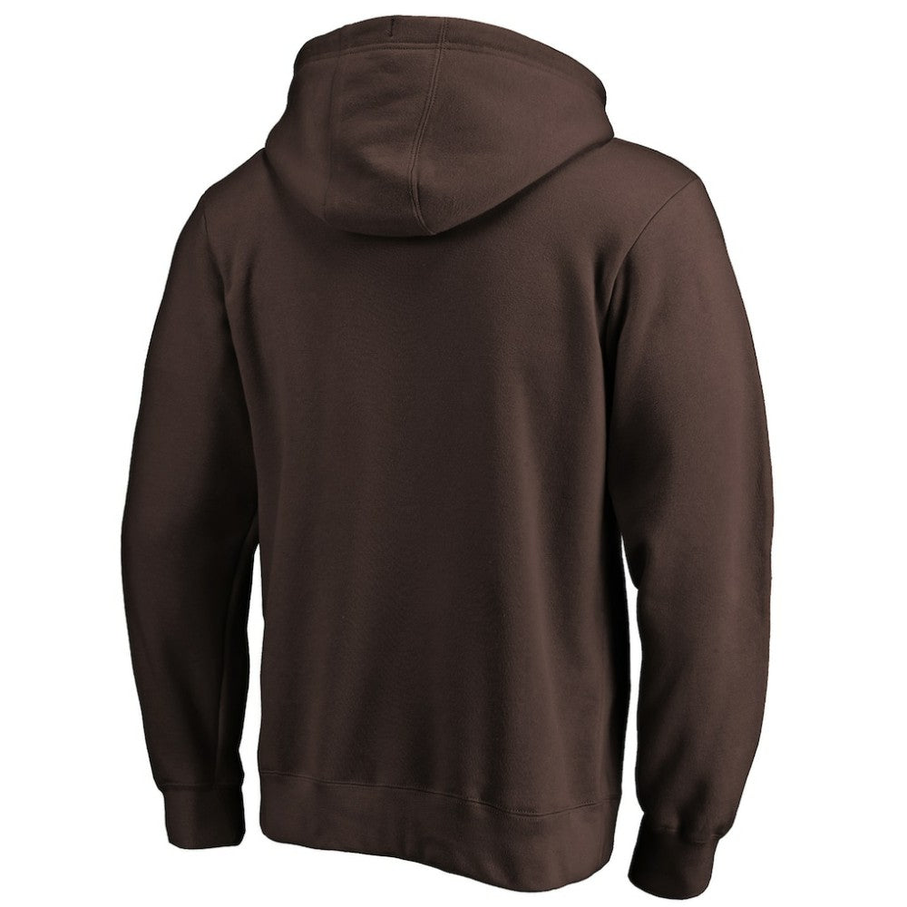 San Diego Padres Team Lock Up Logo Pullover Hoodie - Brown - MLB on Sale