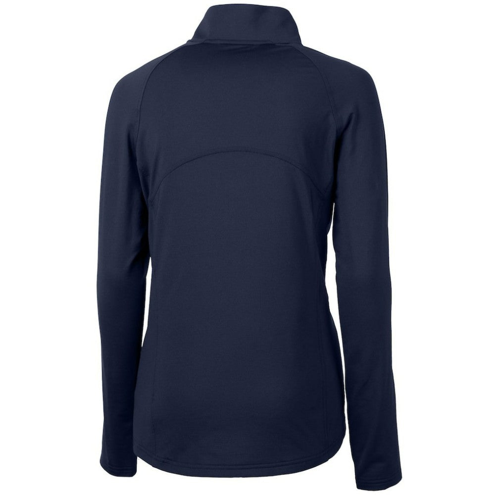 Minnesota Twins Cutter & Buck Women's Adapt Eco Knit Stretch Half-Zip Logo Pullover Top - Navy - MLB on Sale