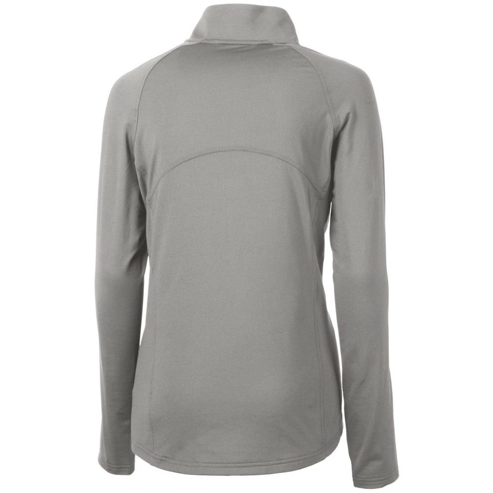 Minnesota Twins Cutter & Buck Women's Adapt Eco Knit Stretch Half-Zip Logo Pullover Top - Gray - MLB on Sale