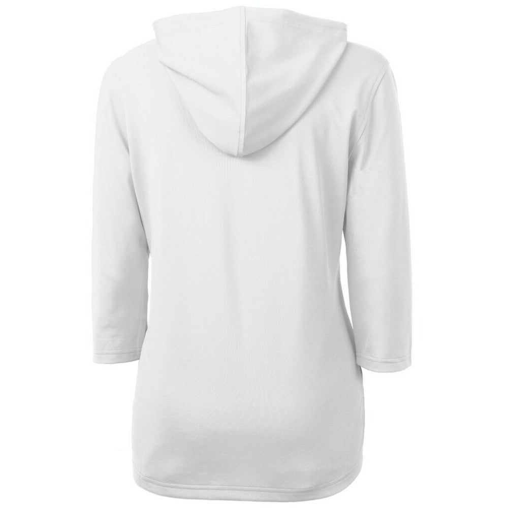 Minnesota Twins Cutter & Buck Women's DryTec Virtue Eco Pique Recycled Half-Zip Pullover Hoodie Top - White - MLB on Sale