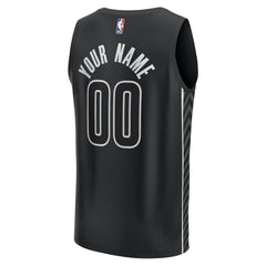 Brooklyn Nets Youth Fast Break Replica Custom Jersey Statement Edition Black | Fanatics discount