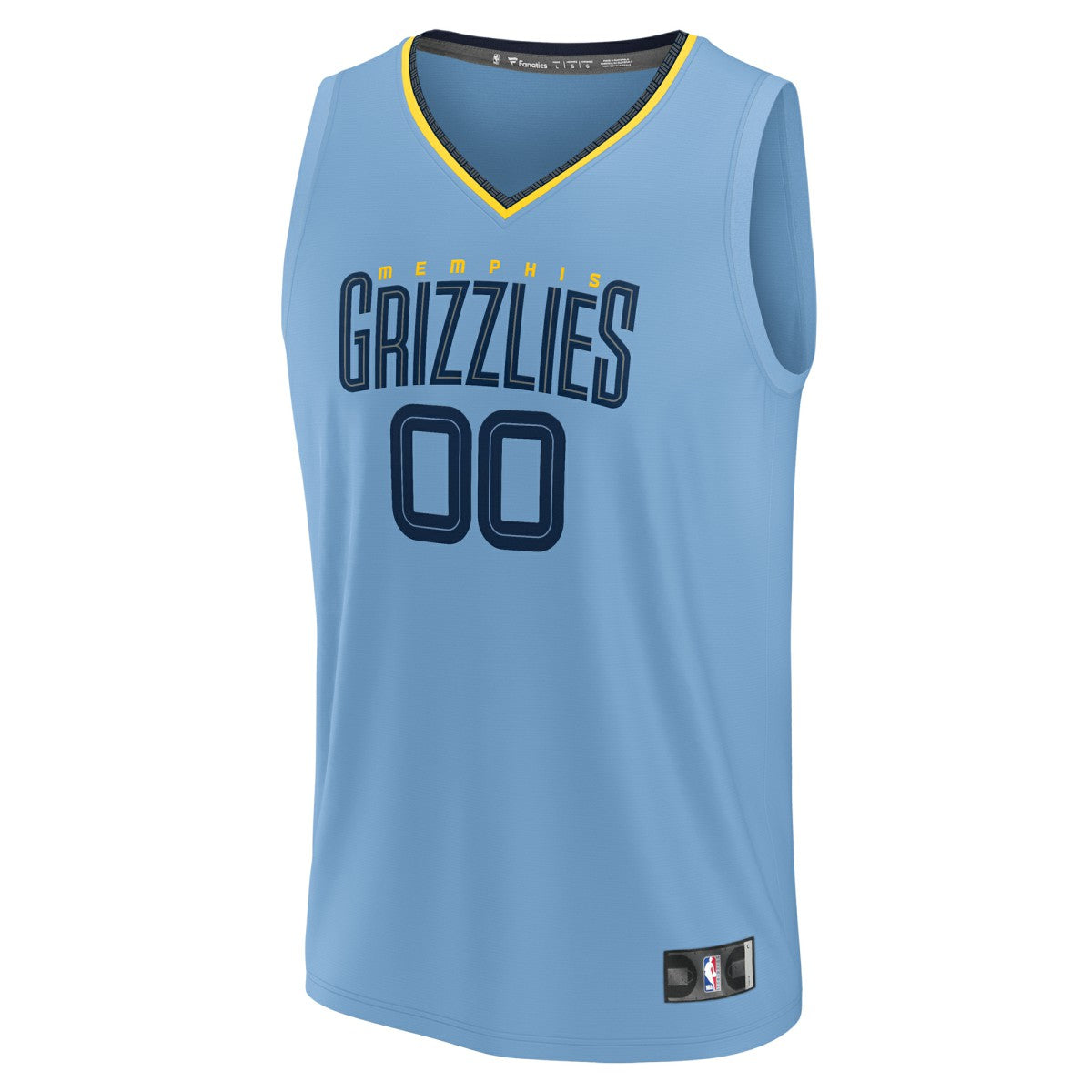 Memphis Grizzlies Youth Fast Break Replica Custom Jersey Statement Edition Light Blue | Fanatics