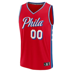 Philadelphia 76ers Youth Fast Break Replica Custom Jersey Statement Edition Red | Fanatics for sale