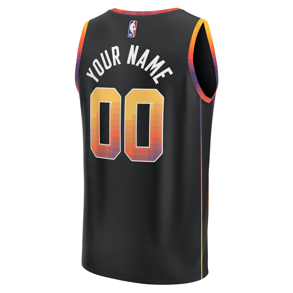 Phoenix Suns Youth Fast Break Replica Custom Jersey Statement Edition Black | Fanatics outlet