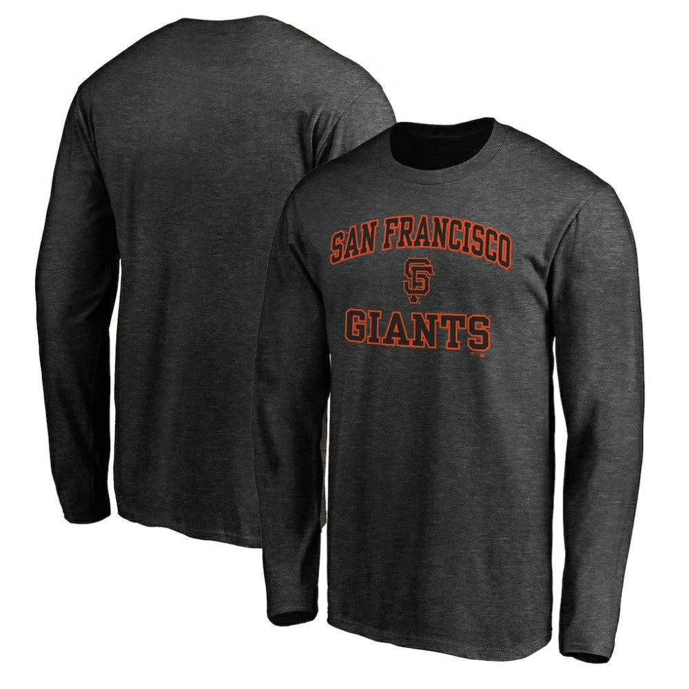 San Francisco Giants Heart & Soul Team Long Sleeve T-Shirt - Charcoal - MLB Lifestyle