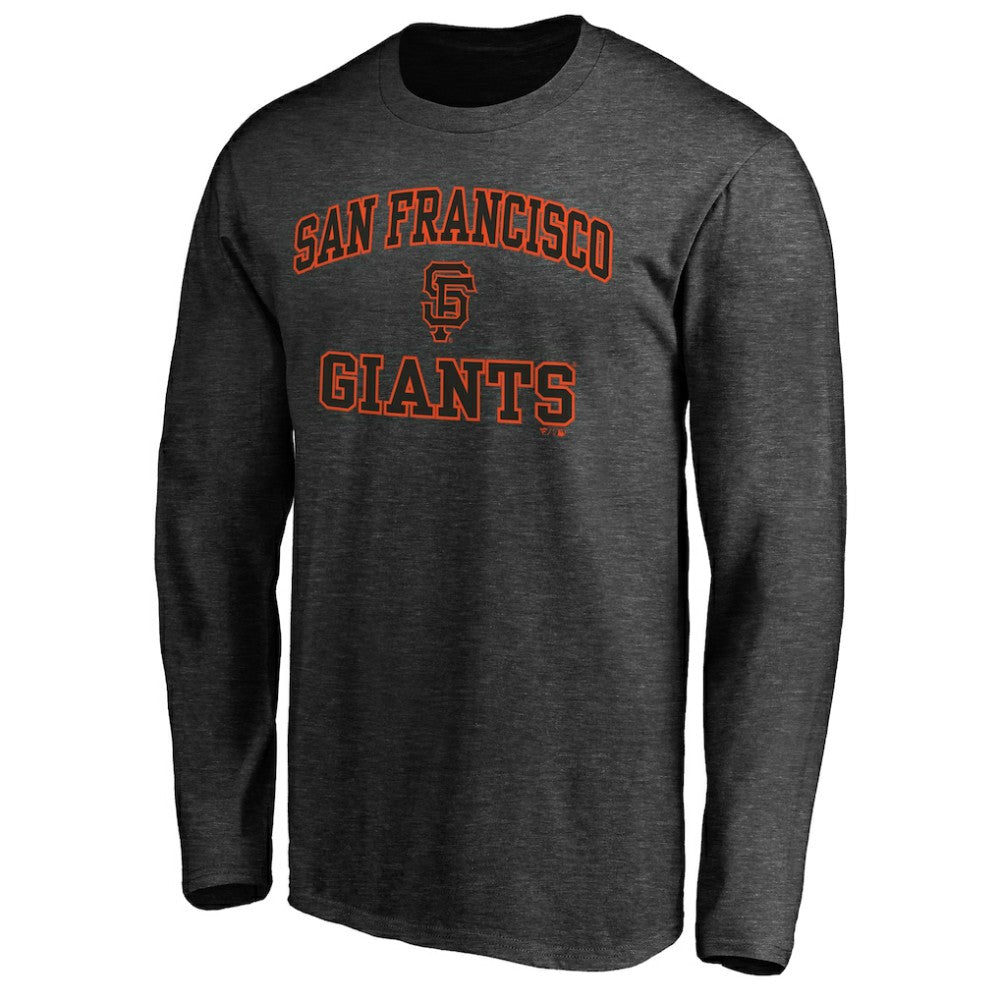 San Francisco Giants Heart & Soul Team Long Sleeve T-Shirt - Charcoal - MLB Lifestyle