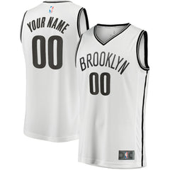 Brooklyn Nets Fast Break Custom Replica Jersey Association Edition White | Fanatics Lifestyle