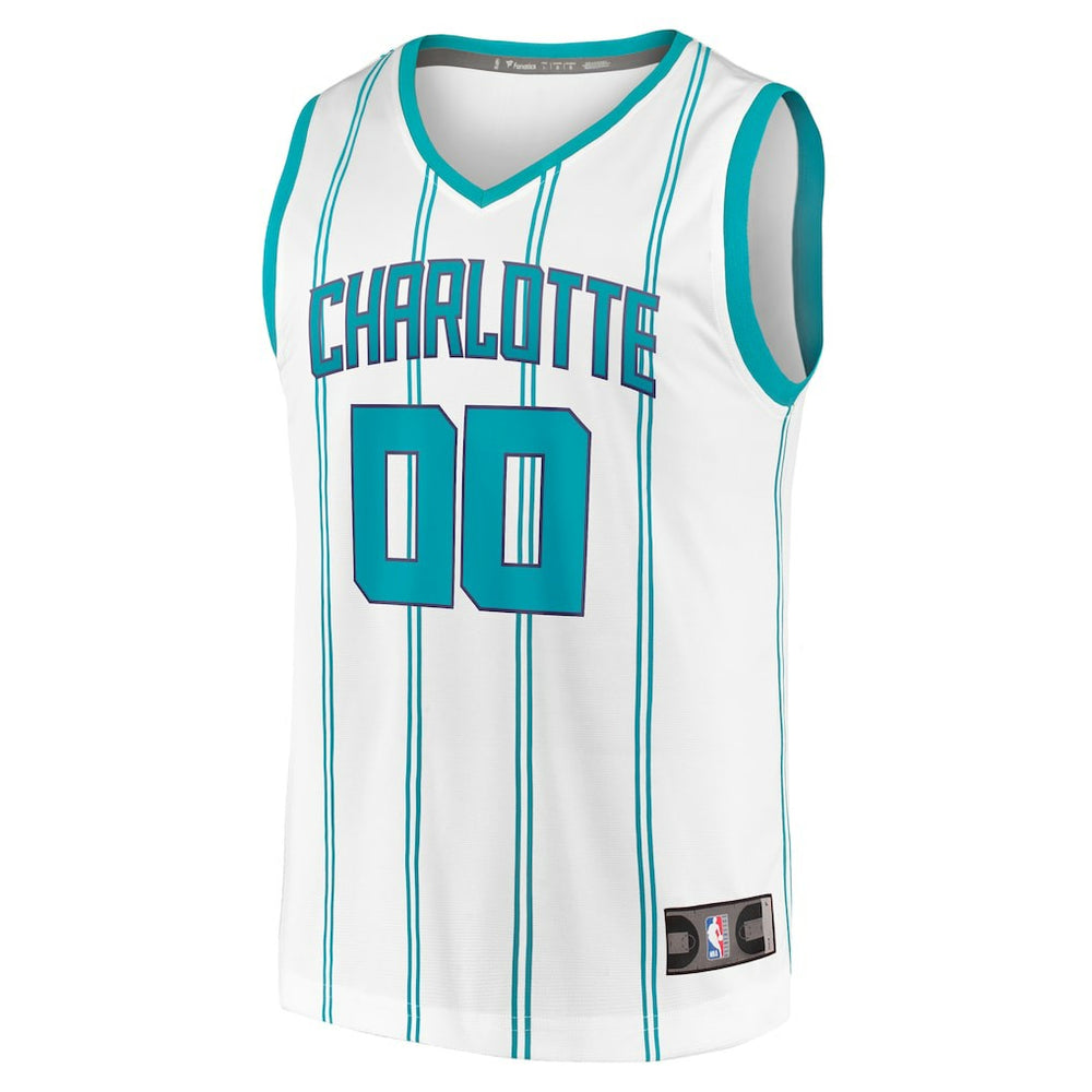 Charlotte Hornets Fast Break Custom Replica Jersey Association Edition White | Fanatics Lifestyle