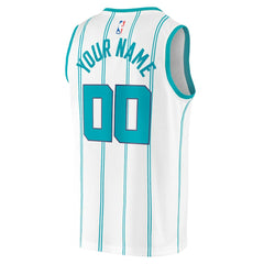 Charlotte Hornets Fast Break Custom Replica Jersey Association Edition White | Fanatics Lifestyle
