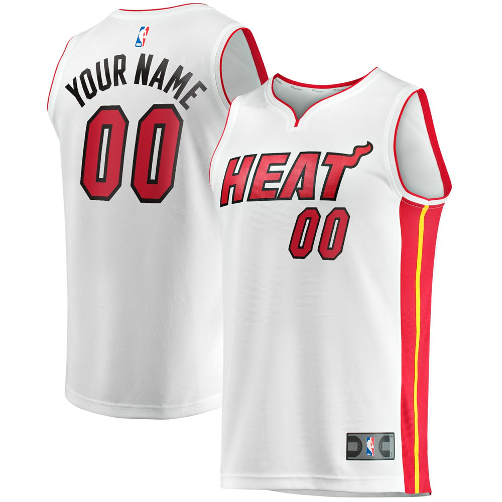 Miami Heat Fast Break Custom Replica Jersey Association Edition White | Fanatics