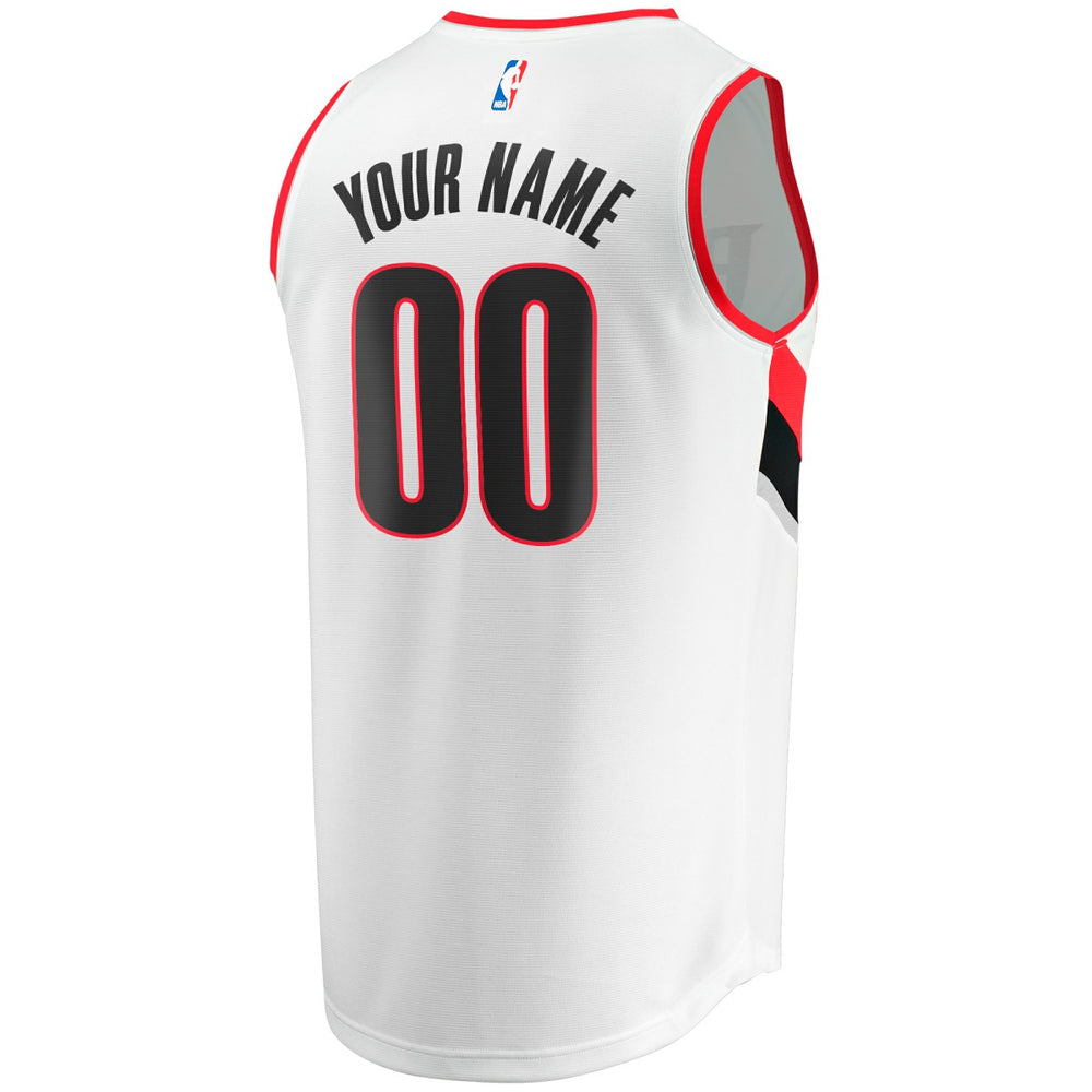 Portland Trail Blazers Fast Break Custom Replica Jersey Association Edition White | Fanatics discount