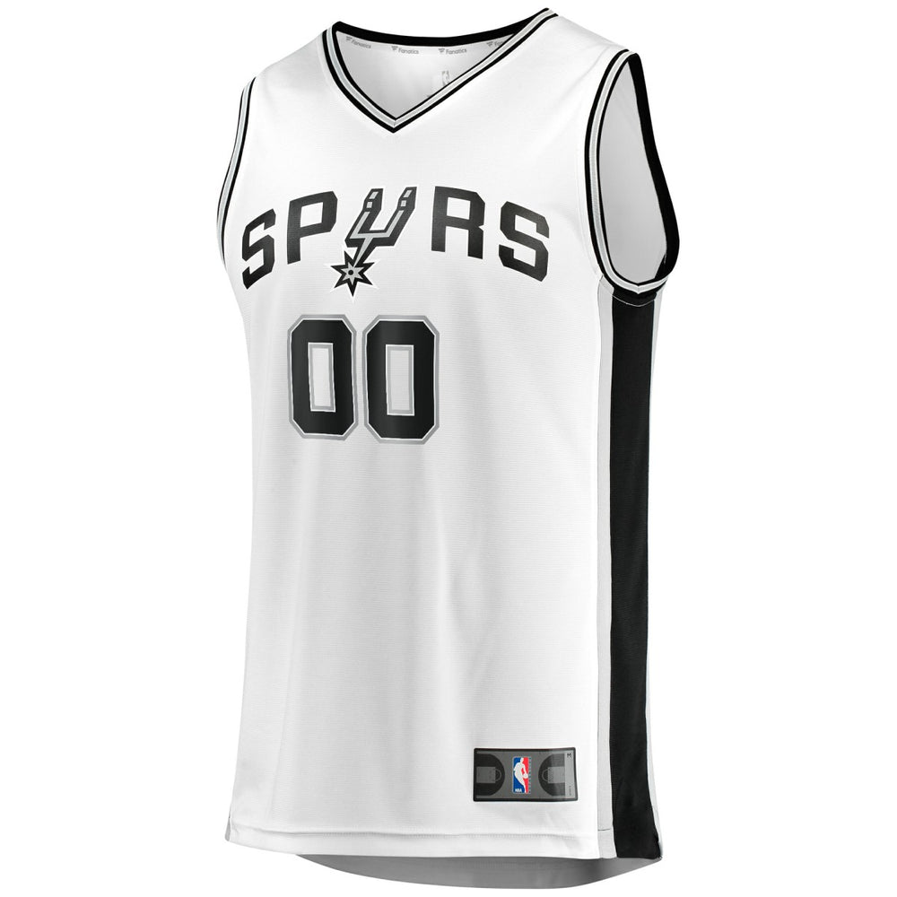 San Antonio Spurs Fast Break Custom Replica Jersey Association Edition White | Fanatics