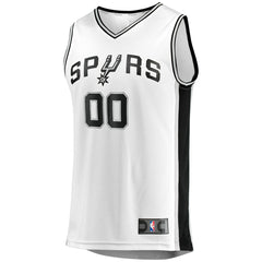 San Antonio Spurs Fast Break Custom Replica Jersey Association Edition White | Fanatics