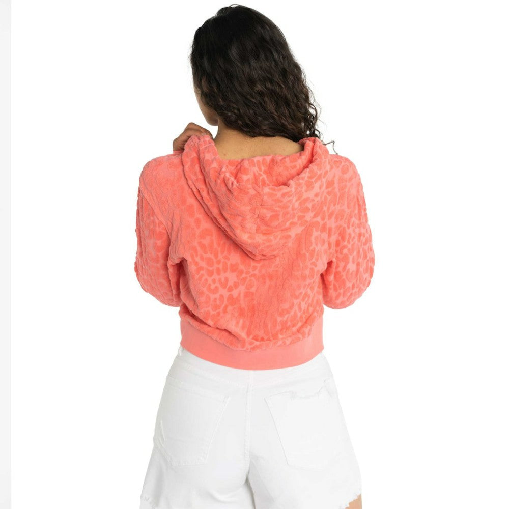 St. Louis Cardinals Lusso Women's Tabitha Cheetah Terry Full-Zip Sweatshirt - Pink - MLB Discount