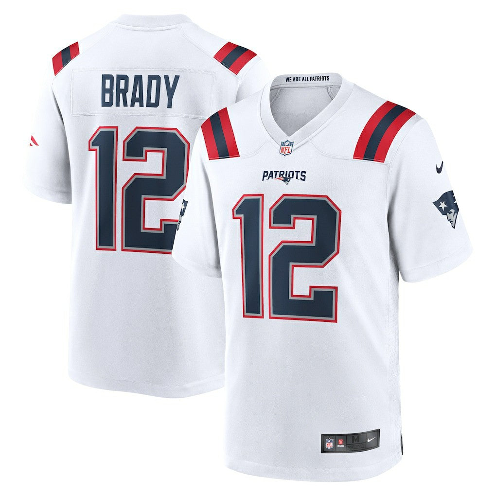 Nike Tom Brady New England Patriots Retired Game Jersey White
