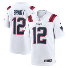 Nike Tom Brady New England Patriots Retired Game Jersey White