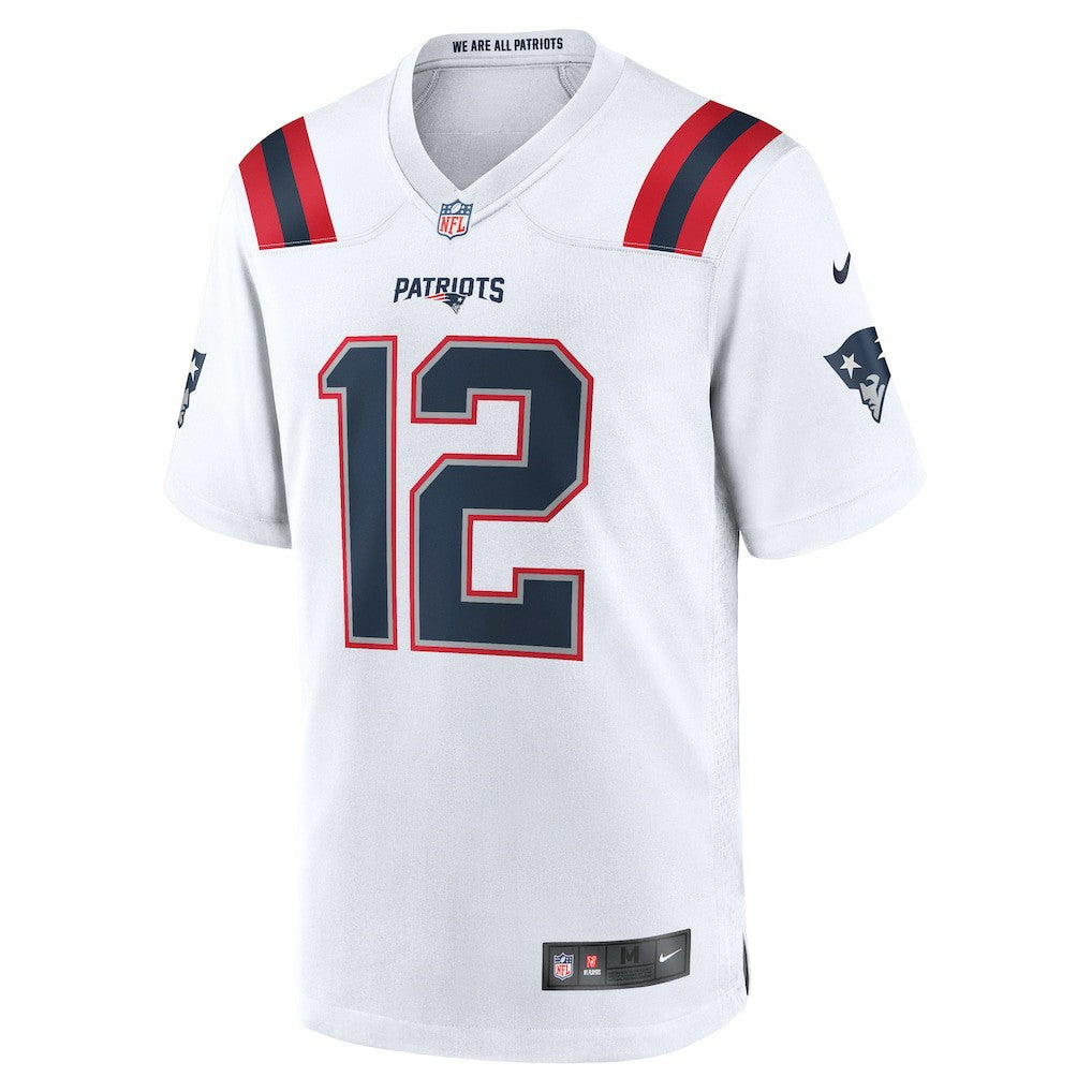 Nike Tom Brady New England Patriots Retired Game Jersey White