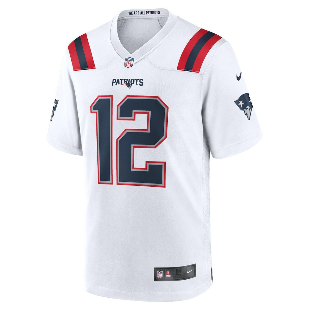 Nike Tom Brady New England Patriots Retired Game Jersey White