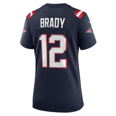 Nike Tom Brady New England Patriots Women's Retired Game Jersey Navy