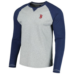 Boston Red Sox johnnie-O Alsen Raglan Long Sleeve T-Shirt - Navy/Heather Gray - MLB Sale