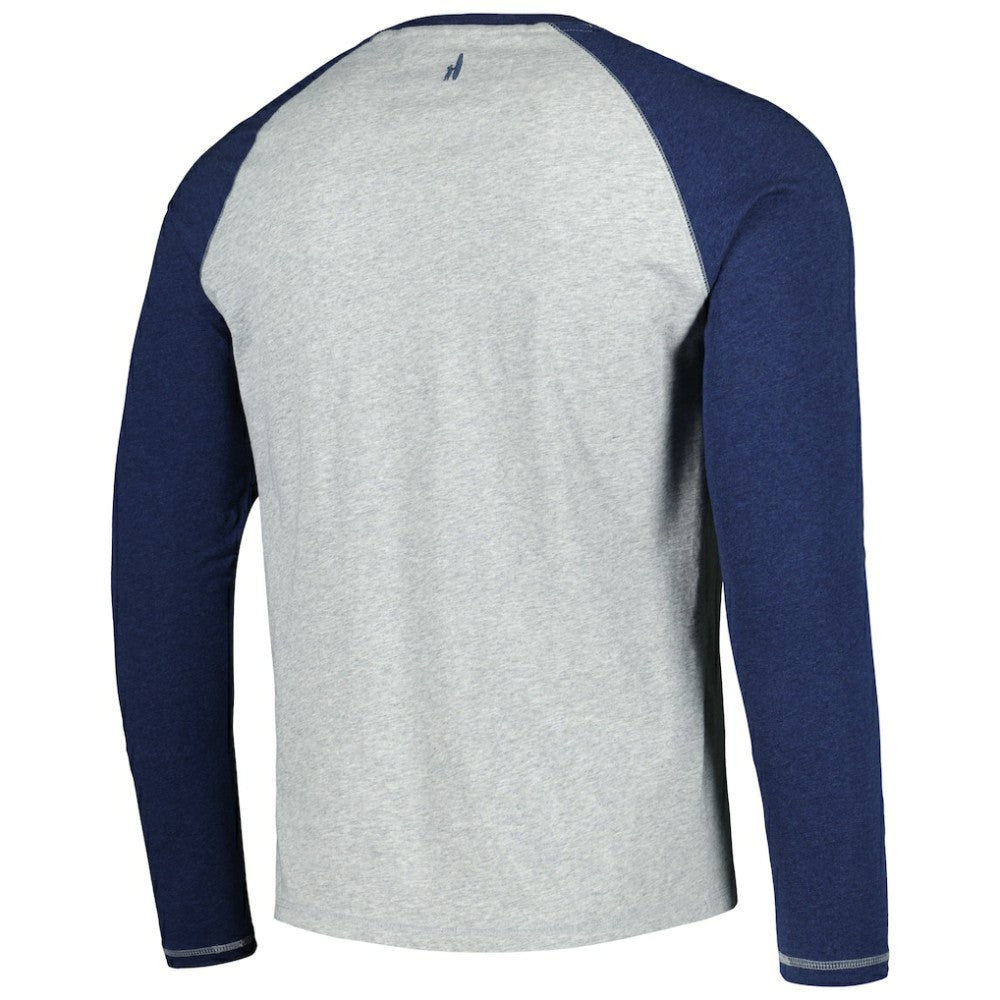 Boston Red Sox johnnie-O Alsen Raglan Long Sleeve T-Shirt - Navy/Heather Gray - MLB Sale