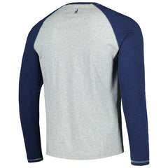 Boston Red Sox johnnie-O Alsen Raglan Long Sleeve T-Shirt - Navy/Heather Gray - MLB Sale