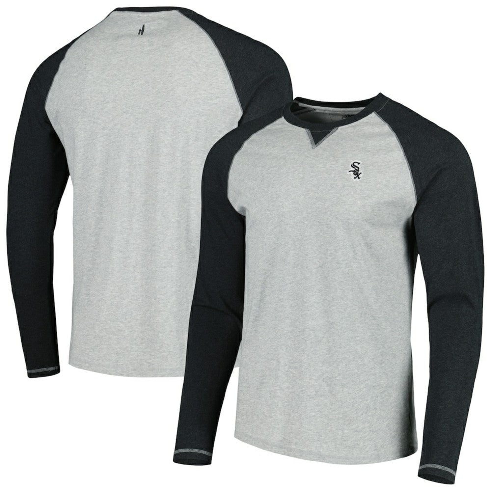 Chicago White Sox johnnie-O Alsen Raglan Long Sleeve T-Shirt - Charcoal/Heather Gray - MLB on Sale