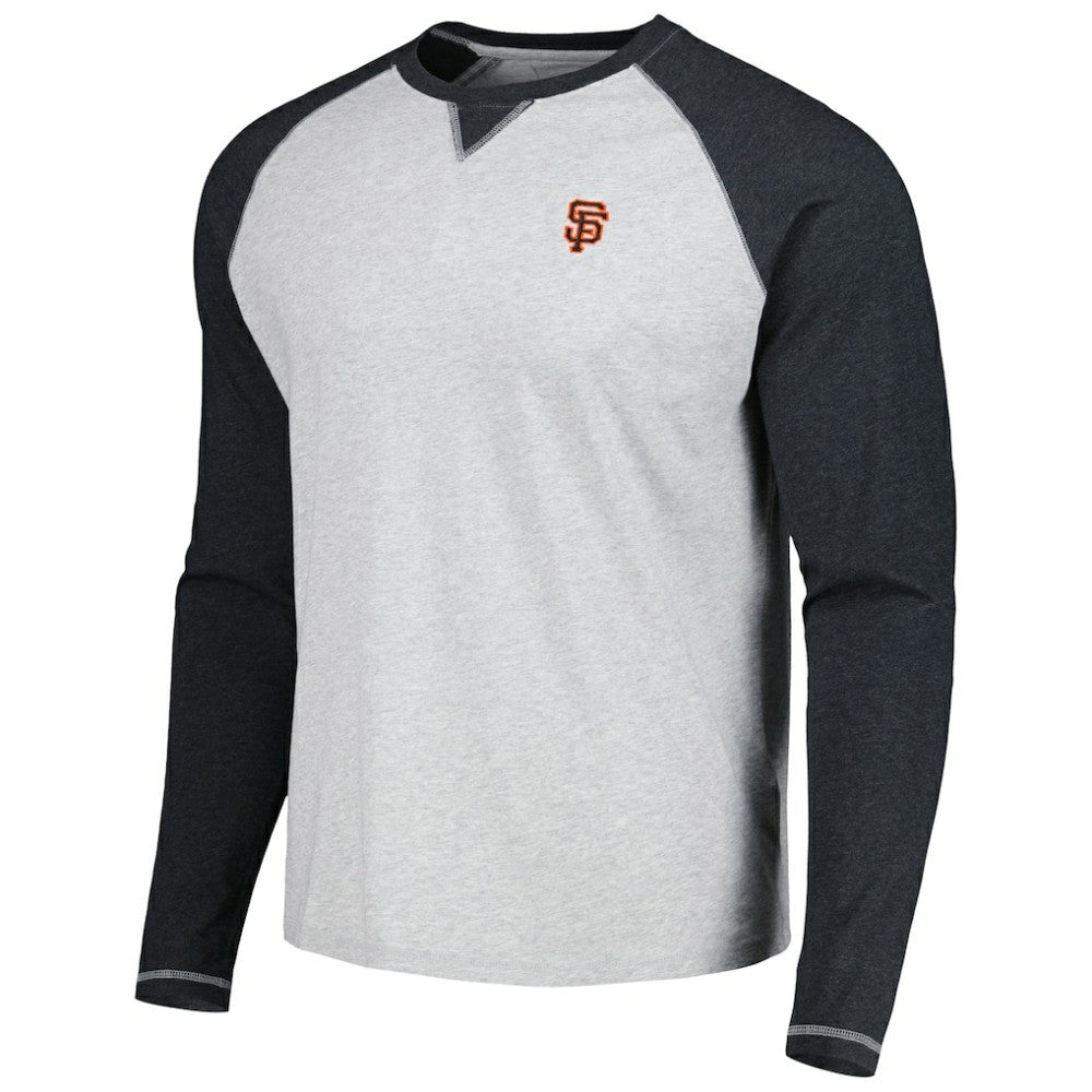 San Francisco Giants johnnie-O Alsen Raglan Long Sleeve T-Shirt - Charcoal/Heather Gray - MLB Sale