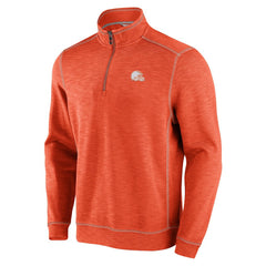 Cleveland Browns Tobago Bay Tri-Blend Half-Zip Sweatshirt Orange
