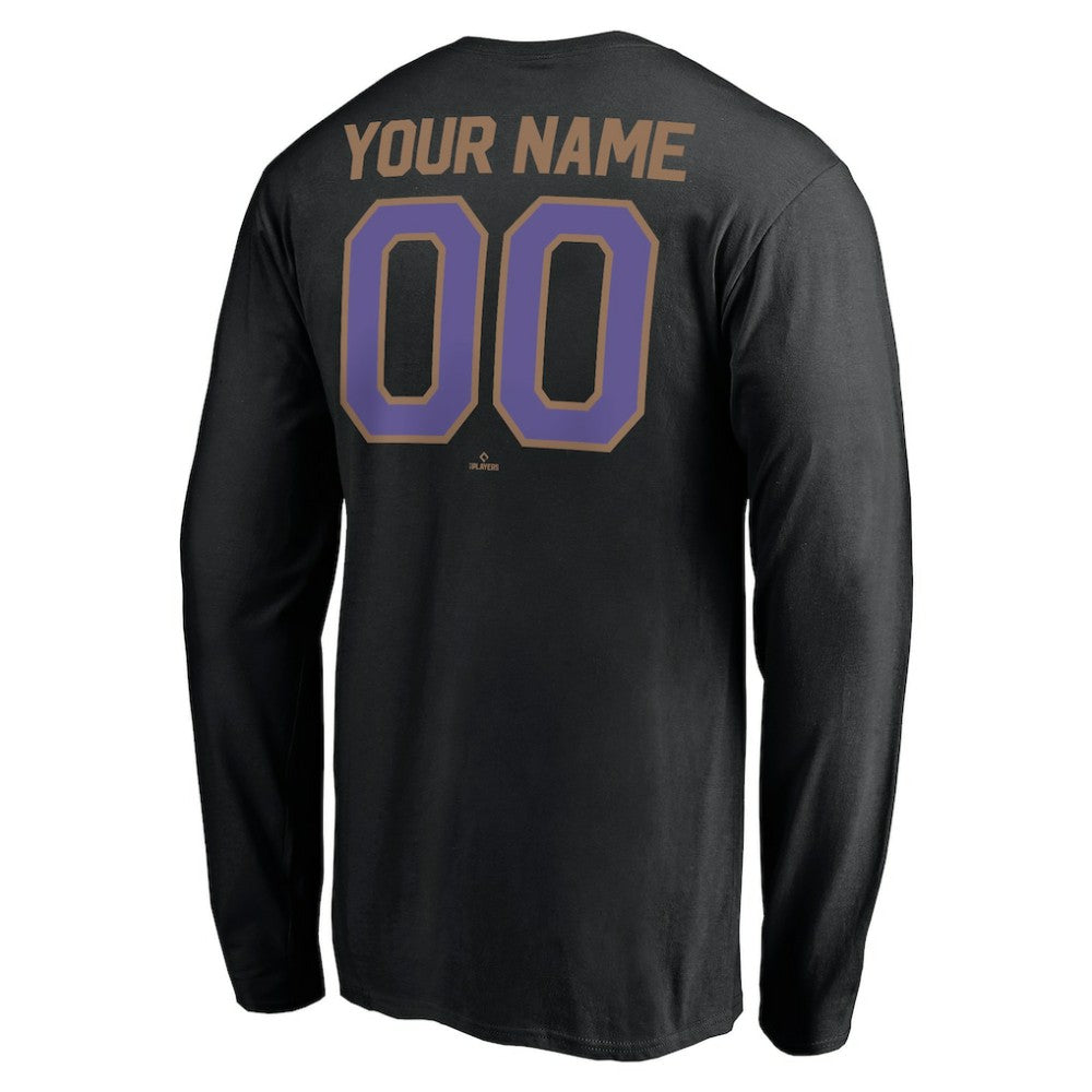 Arizona Diamondbacks Personalized Cooperstown Collection Winning Streak Long Sleeve T-Shirt - Black - MLB on Sale